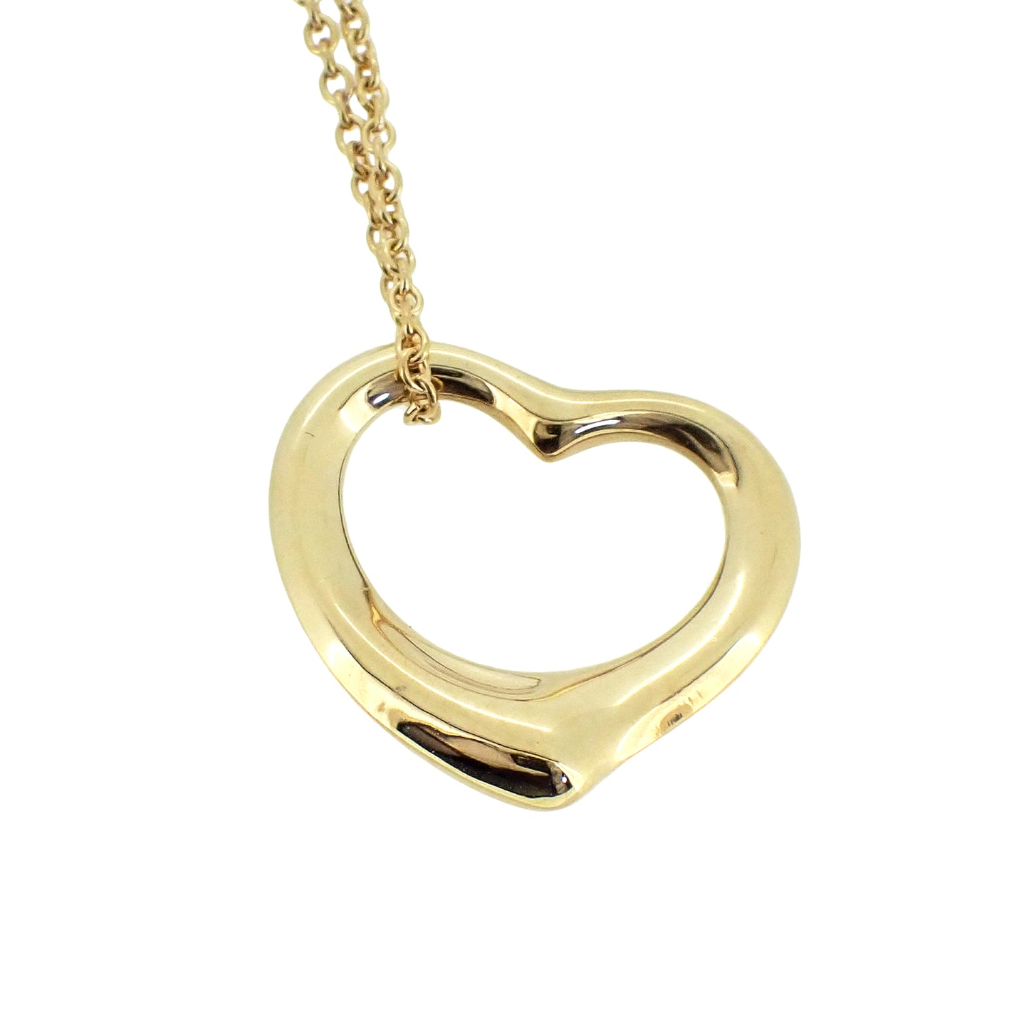 TIFFANY&Co. ティファニー オープンハート K18YG ゴールド レディース ネックレス