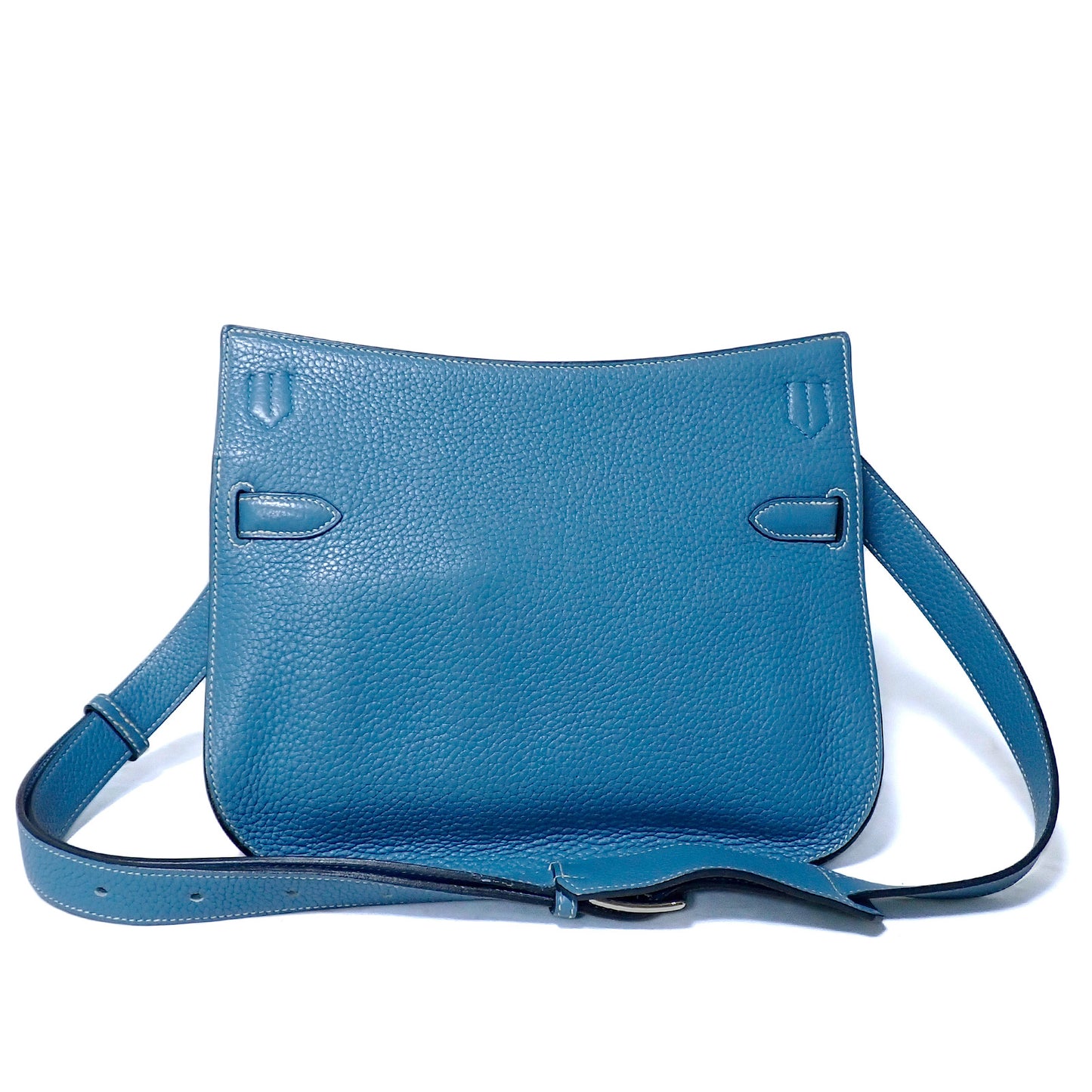 HERMES エルメス ジプシエール28 ブルージーン トリヨンクレマンス シルバー金具 R刻印 2014年 ブルー レディース ショルダーバッグ