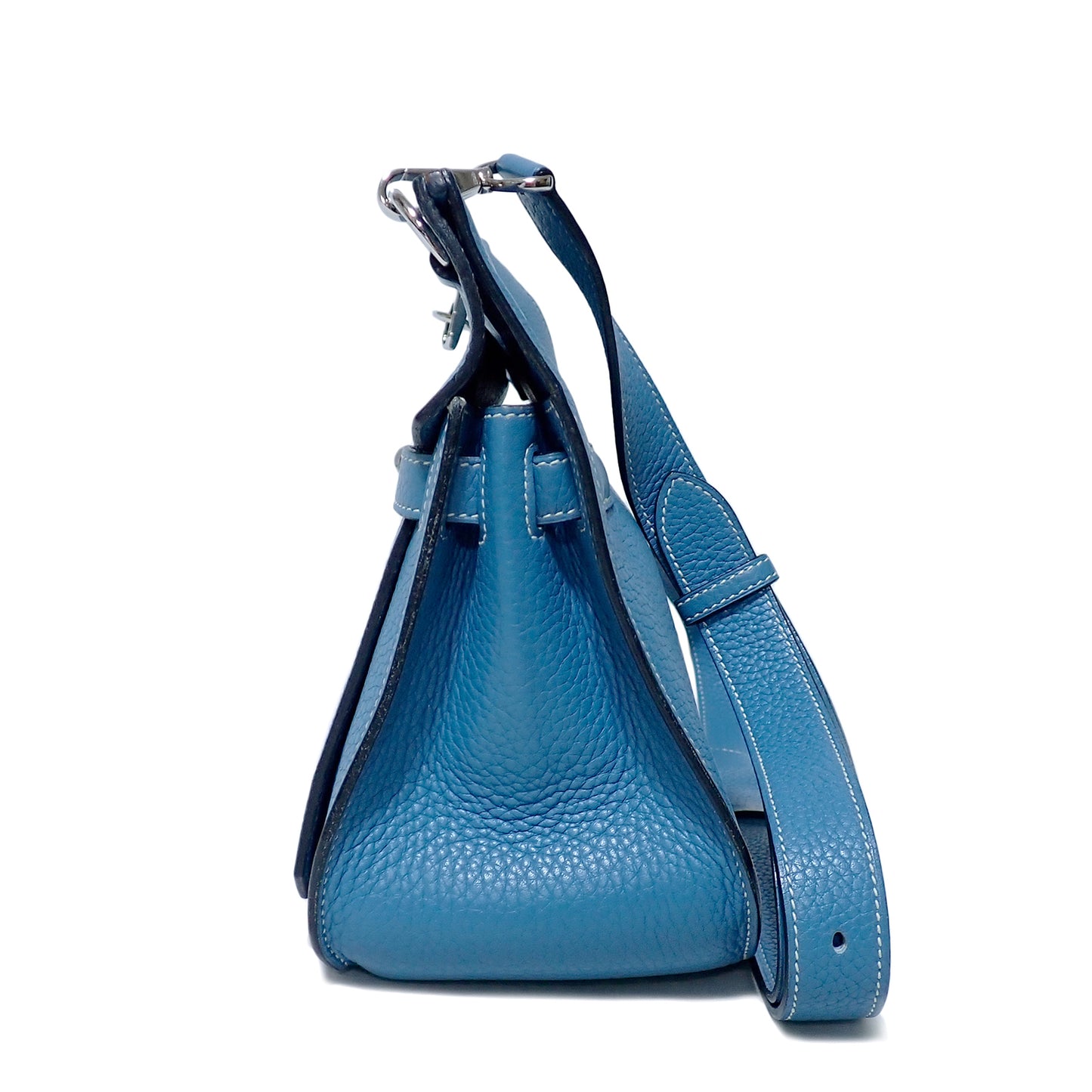 HERMES エルメス ジプシエール28 ブルージーン トリヨンクレマンス シルバー金具 R刻印 2014年 ブルー レディース ショルダーバッグ