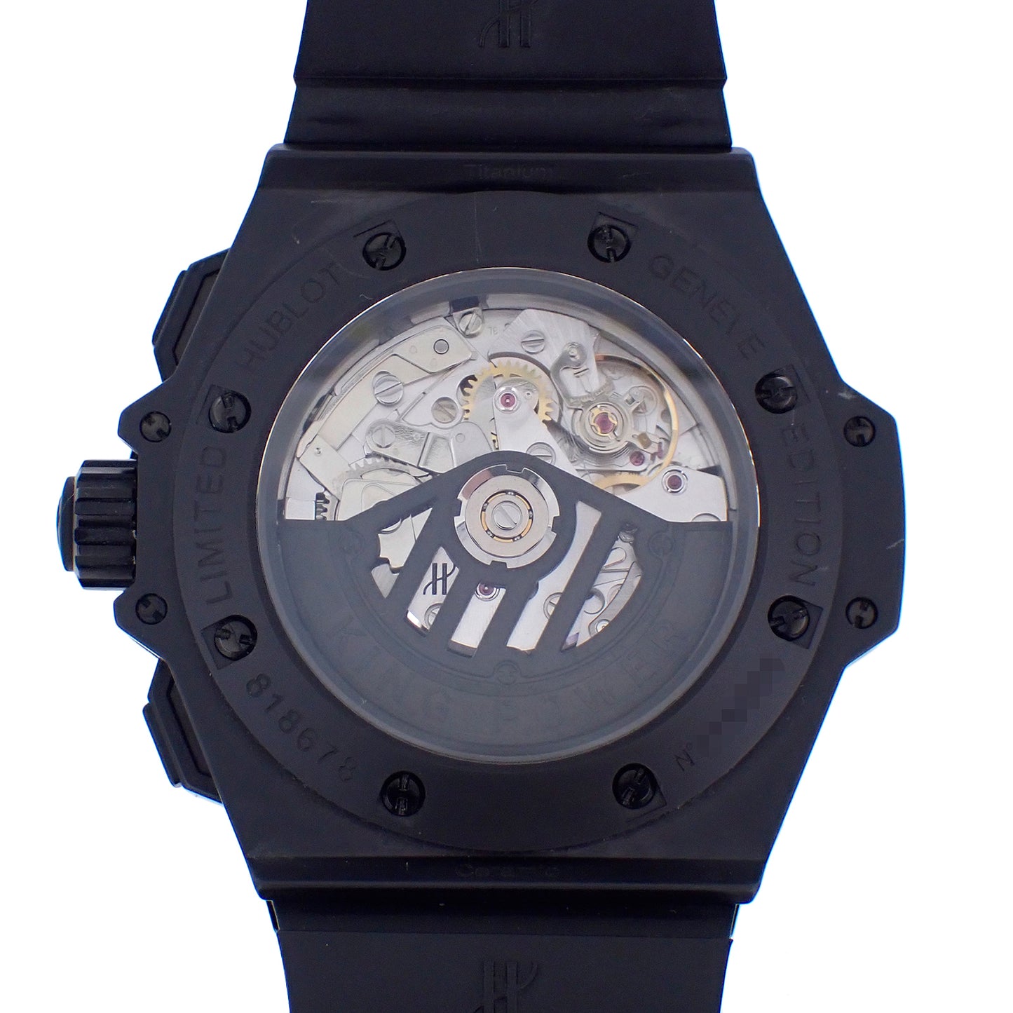 500本限定 HUBLOT ウブロ キングパワーフドロワイヤント オールブラック 715.CI.1110.RX メンズ 腕時計