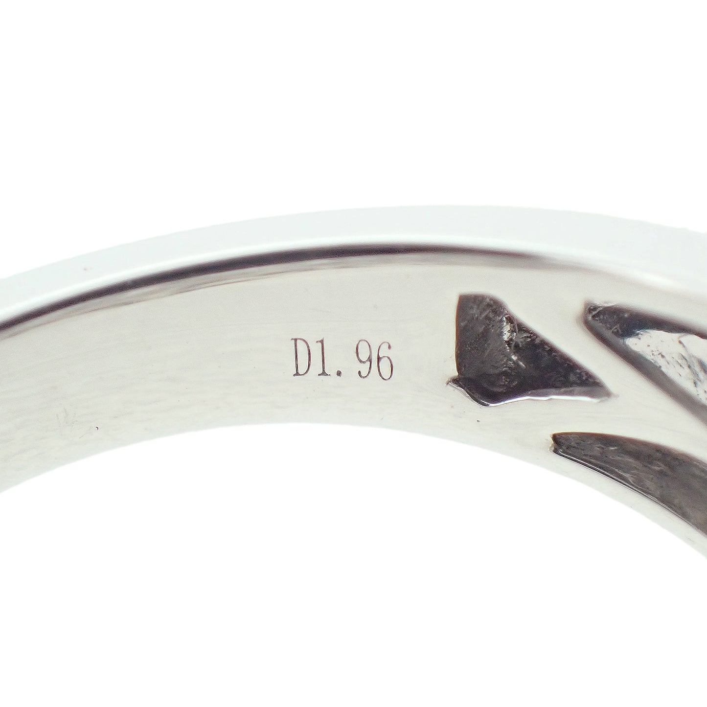 K18WG プリンセスカット デザイン ダイヤモンド 1.96ct 11号 レディース リング 指輪