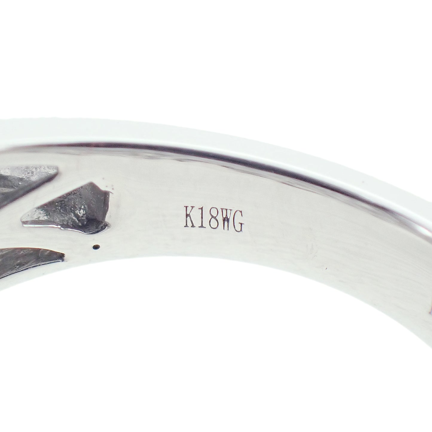 K18WG プリンセスカット デザイン ダイヤモンド 1.96ct 11号 レディース リング 指輪