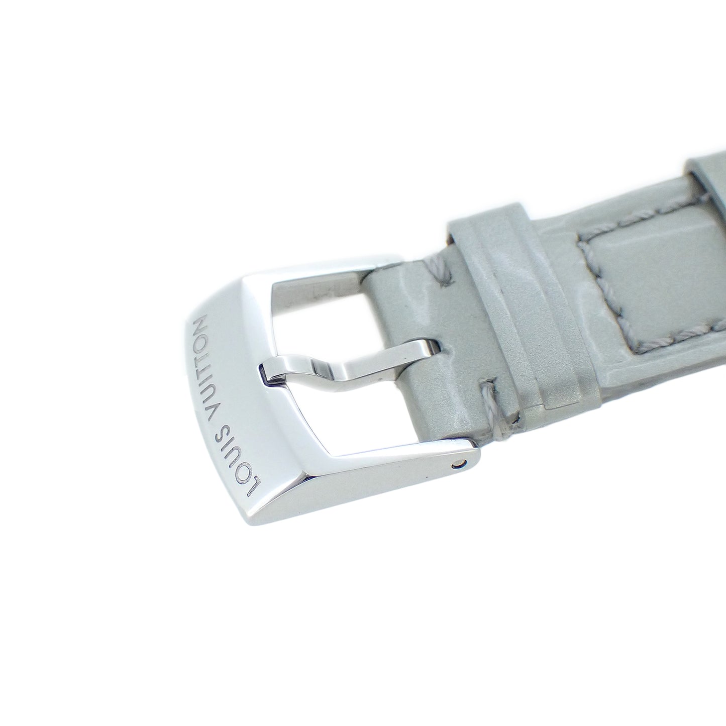 LOUIS VUITTON ルイ・ヴィトン 純正 レザーベルト タンブール用 尾錠付き シルバー シルバー レディース 時計ベルト
LV