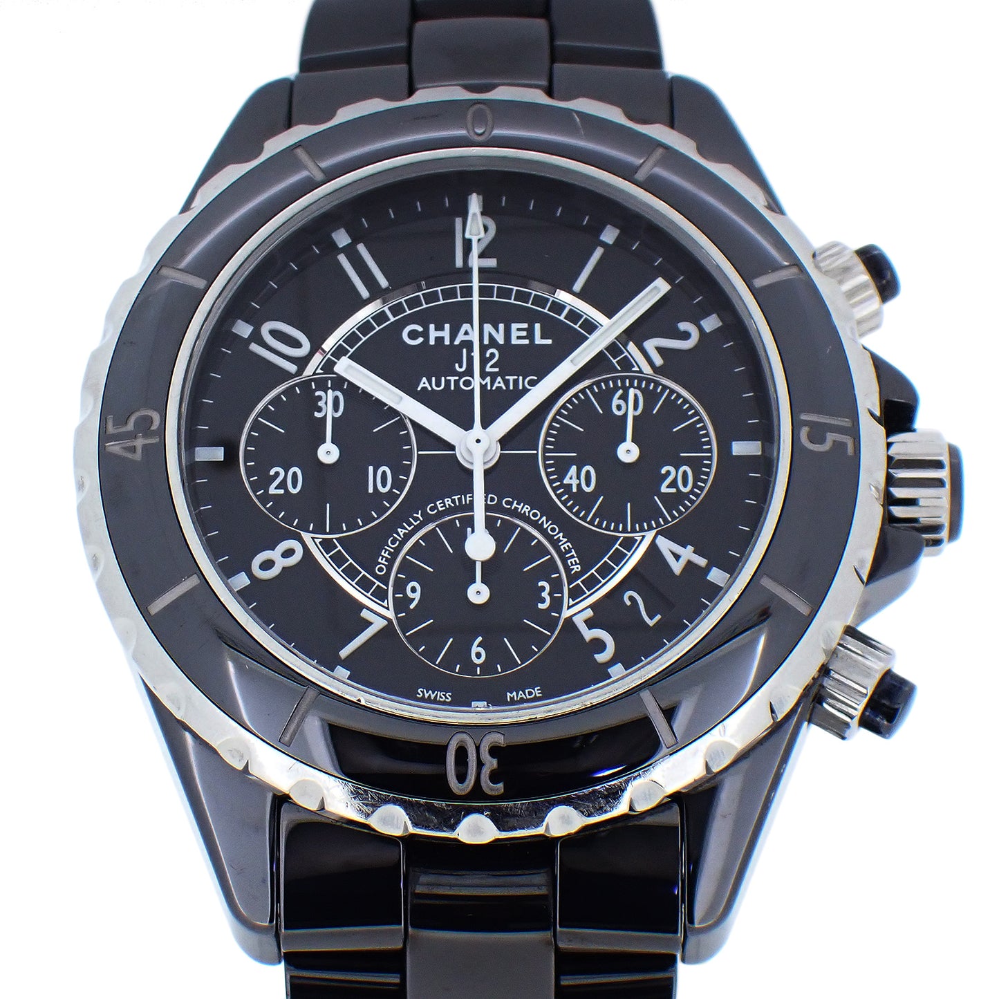 CHANEL シャネル J12 クロノ 41mm ブラックセラミック H0940 メンズ 腕時計