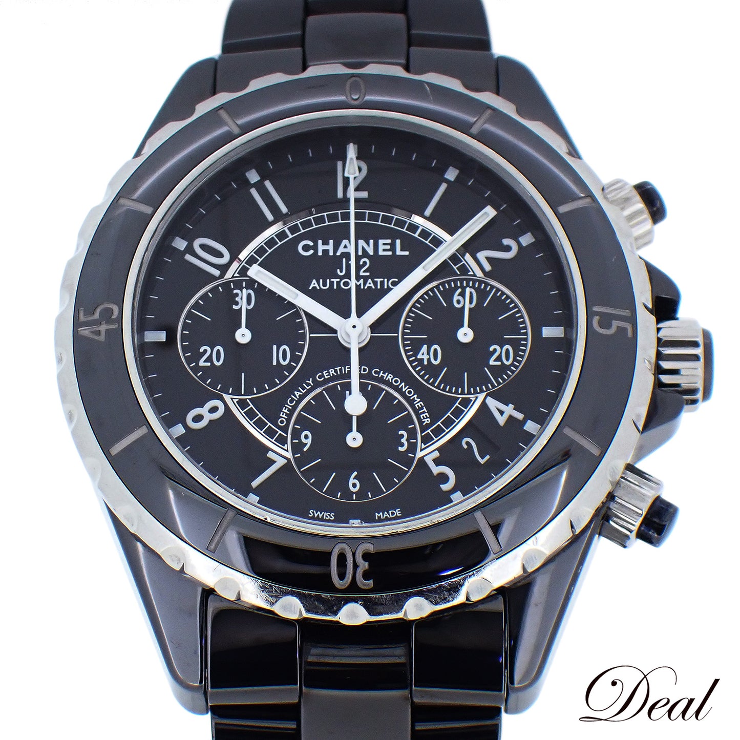 CHANEL シャネル J12 クロノ 41mm ブラックセラミック H0940 メンズ 腕時計