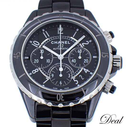 CHANEL シャネル J12 クロノ 41mm ブラックセラミック H0940 メンズ 腕時計