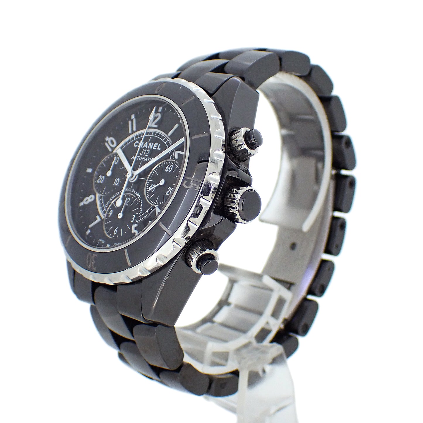 CHANEL シャネル J12 クロノ 41mm ブラックセラミック H0940 メンズ 腕時計