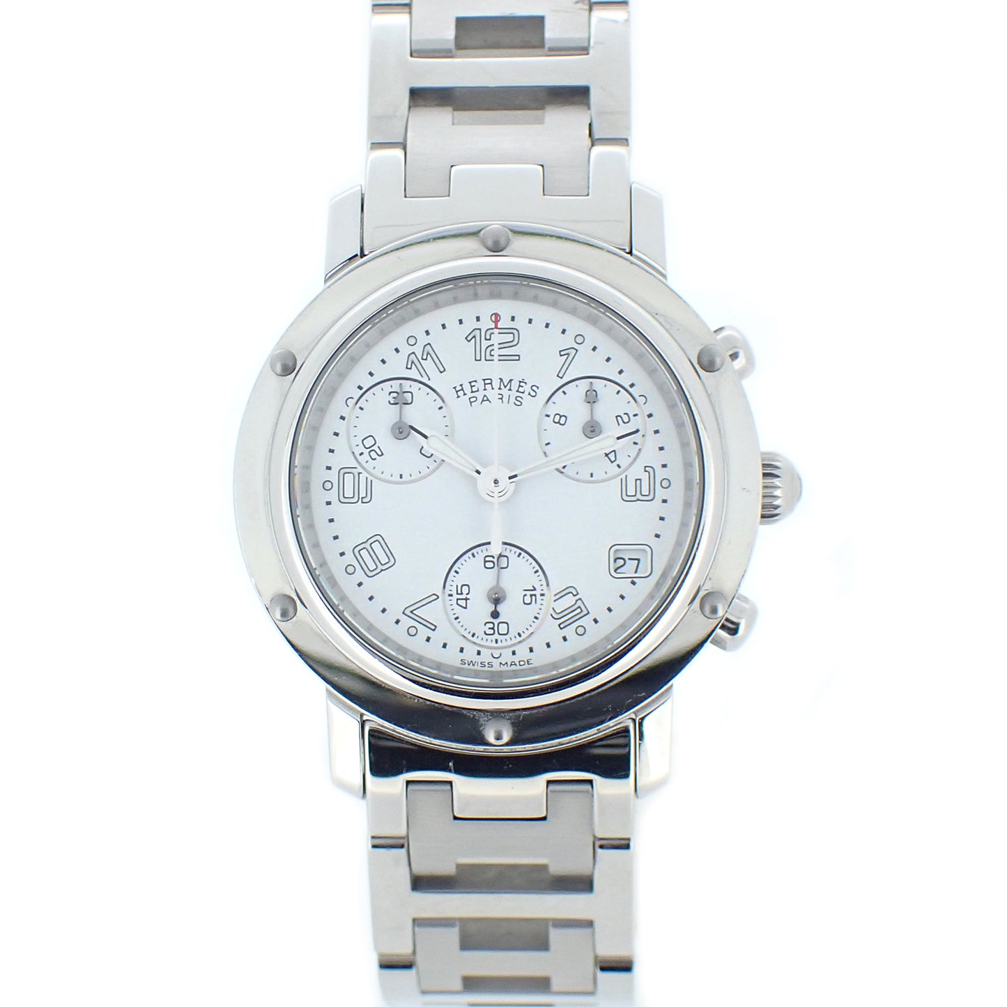 HERMES エルメス クリッパー クロノグラフ CL1.310 ボーイズ レディース 腕時計