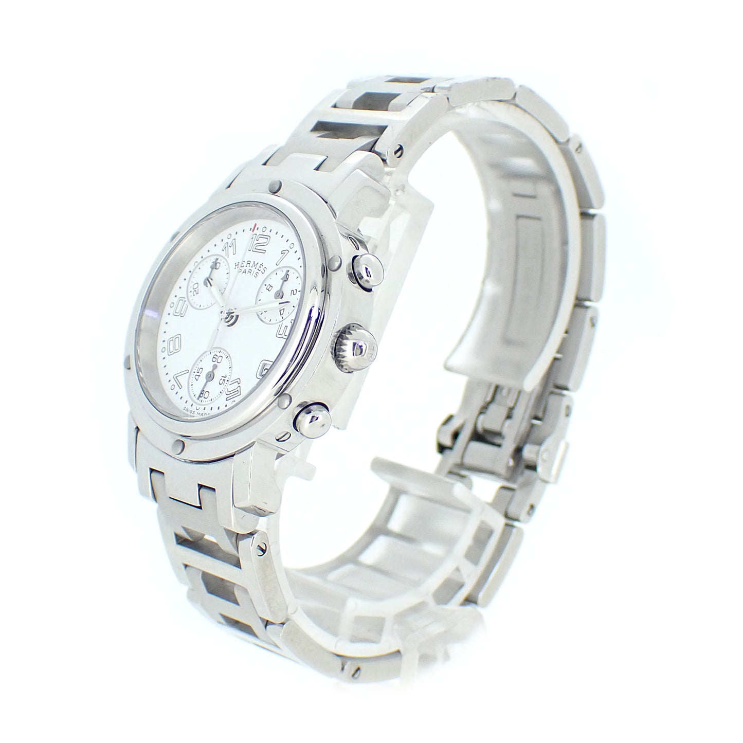 HERMES エルメス クリッパー クロノグラフ CL1.310 ボーイズ レディース 腕時計