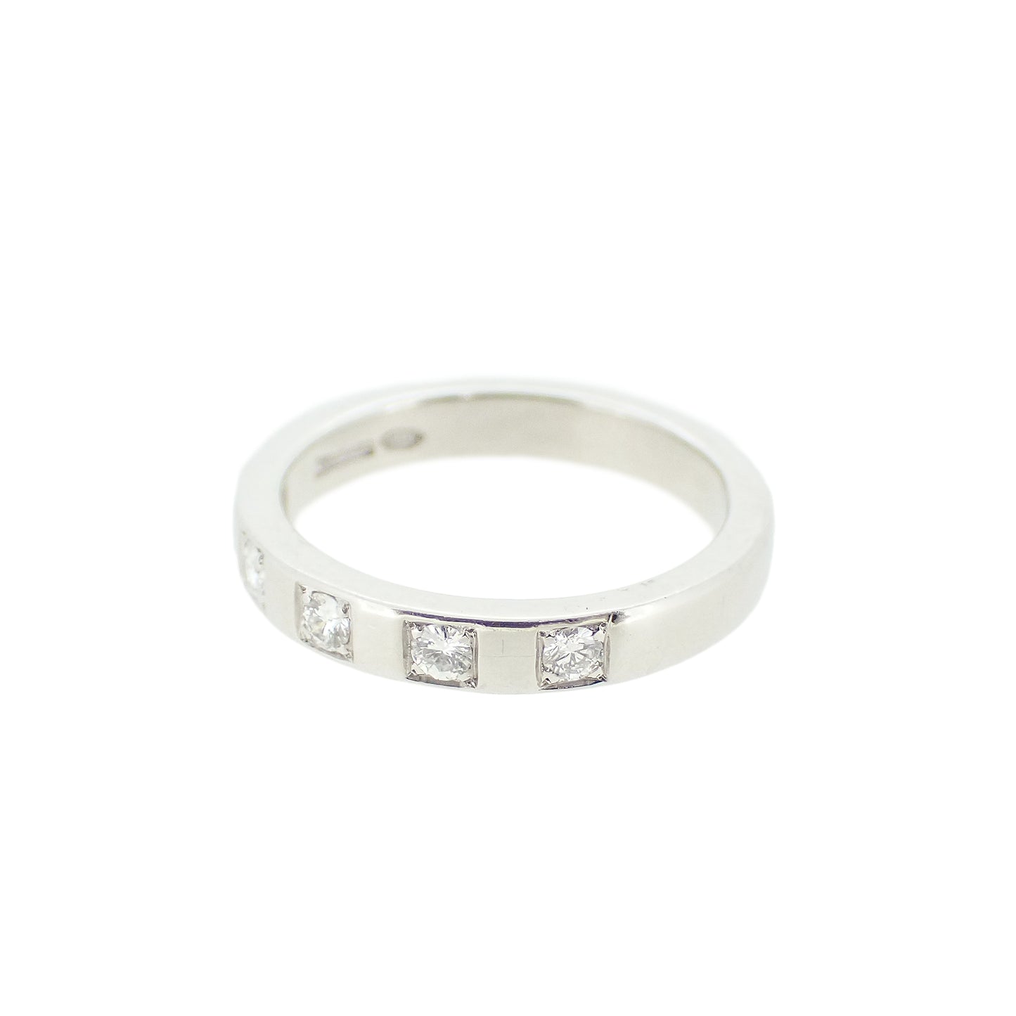 BVLGARI ブルガリ マリーミー Pt950 5Pダイヤ 日本サイズ9号 レディース リング 指輪