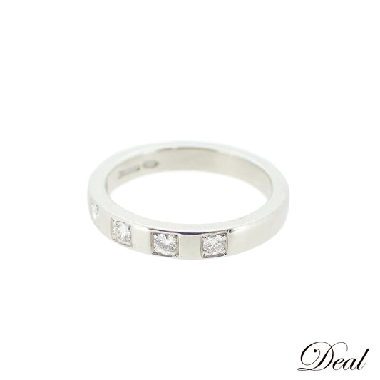 BVLGARI ブルガリ マリーミー Pt950 5Pダイヤ 日本サイズ9号 レディース リング 指輪
