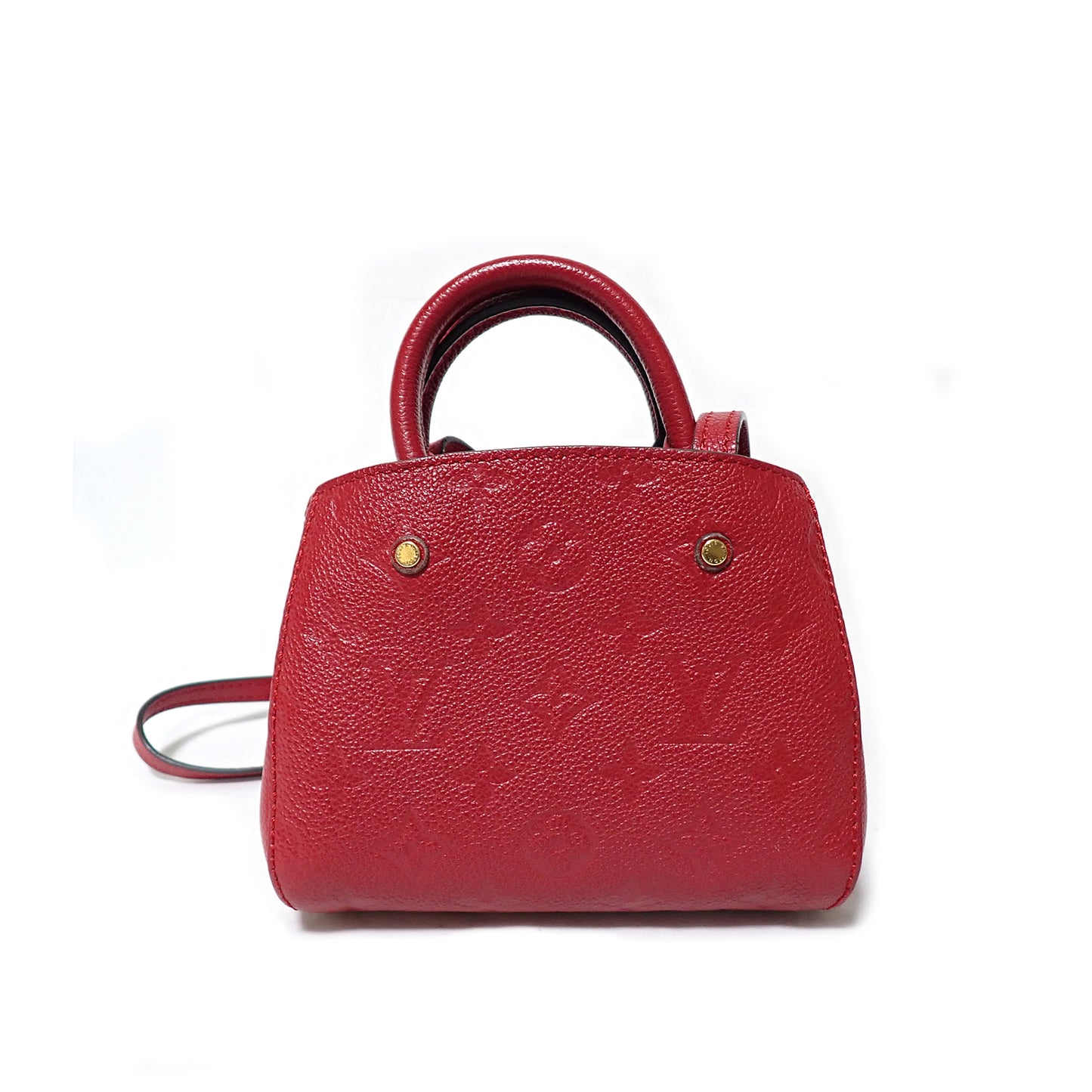 LOUIS VUITTON ルイ・ヴィトン ナノ モンテーニュ モノグラム プラント M50865 レッド レディース ショルダーバッグ
LV