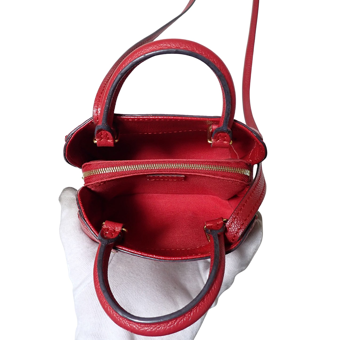 LOUIS VUITTON ルイ・ヴィトン ナノ モンテーニュ モノグラム プラント M50865 レッド レディース ショルダーバッグ
LV