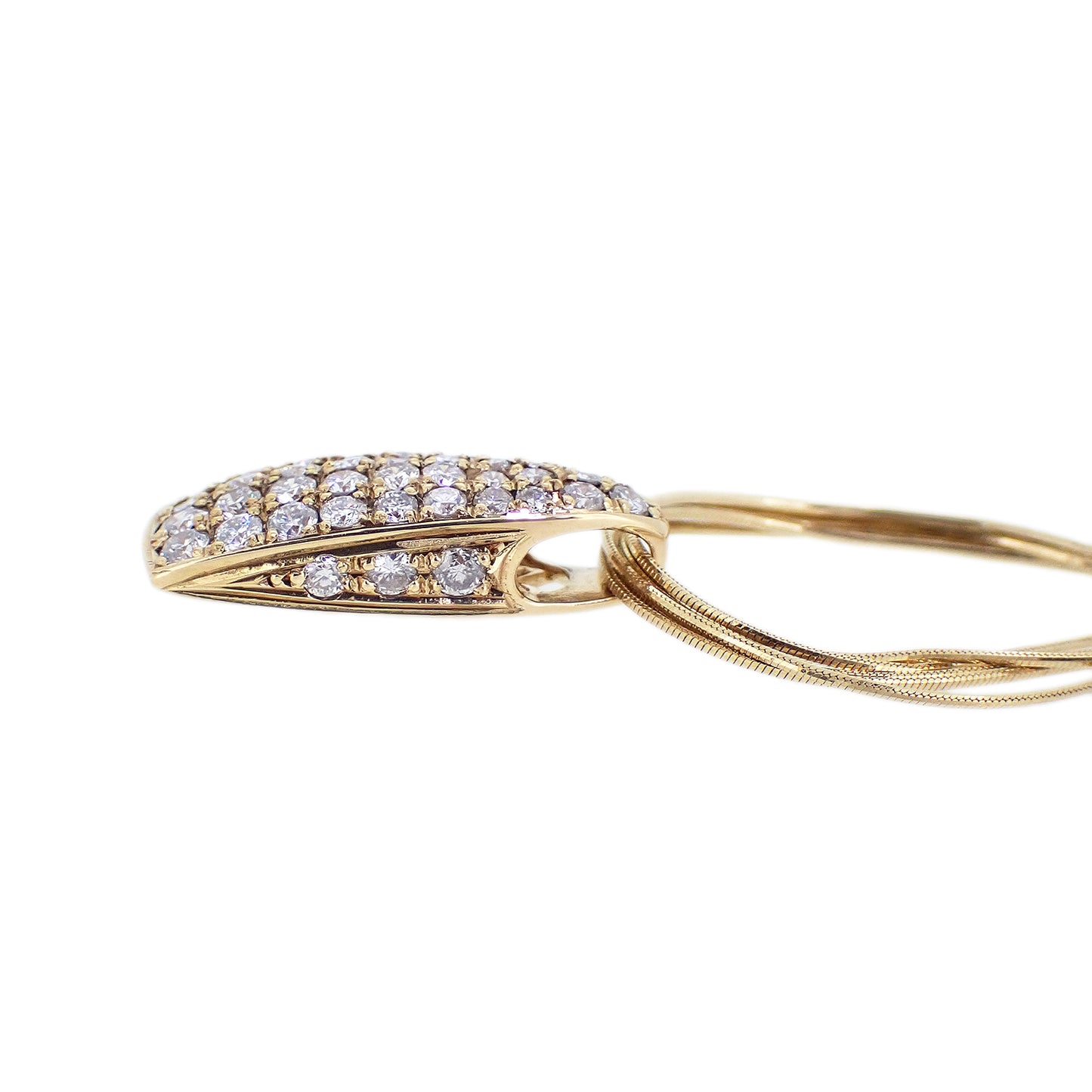 ダイヤ ネックレス　K18　YG　1.5ct レディース ネックレス