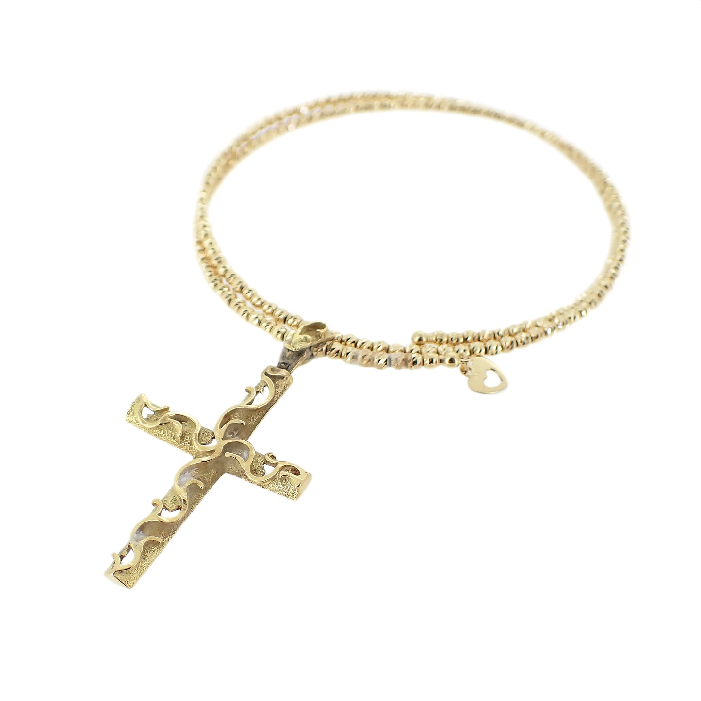 クロス ブレス　K18 YG レディース ブレスレット