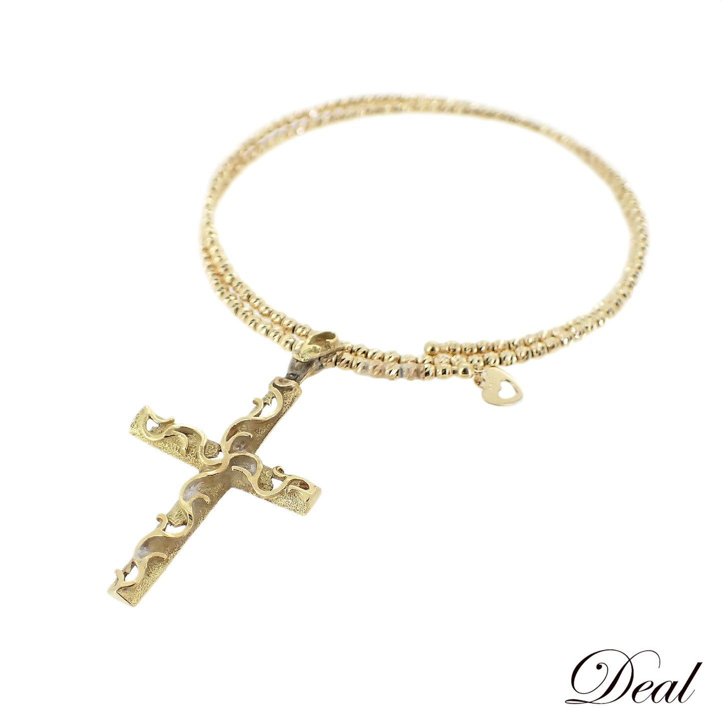 クロス ブレス　K18 YG レディース ブレスレット