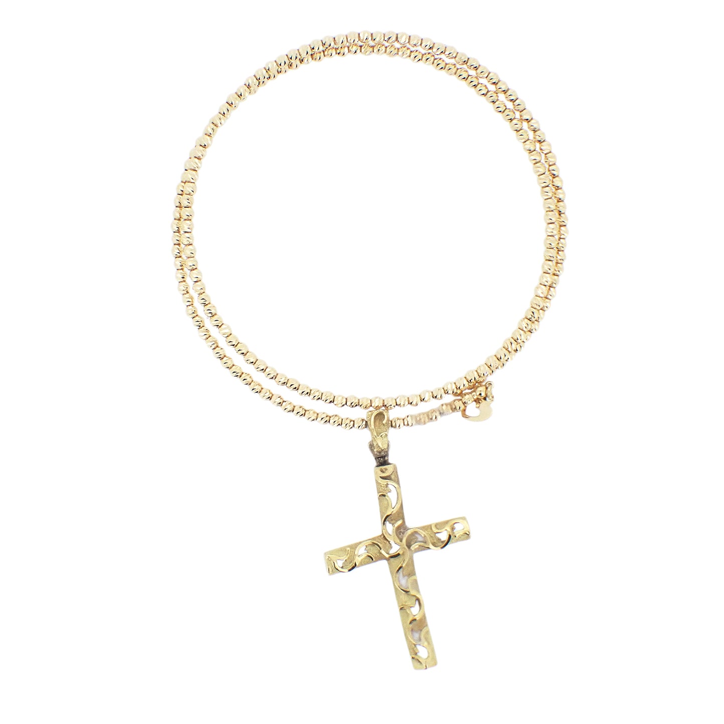 クロス ブレス　K18 YG レディース ブレスレット