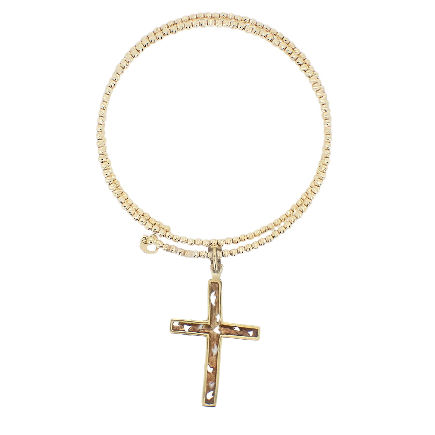 クロス ブレス　K18 YG レディース ブレスレット