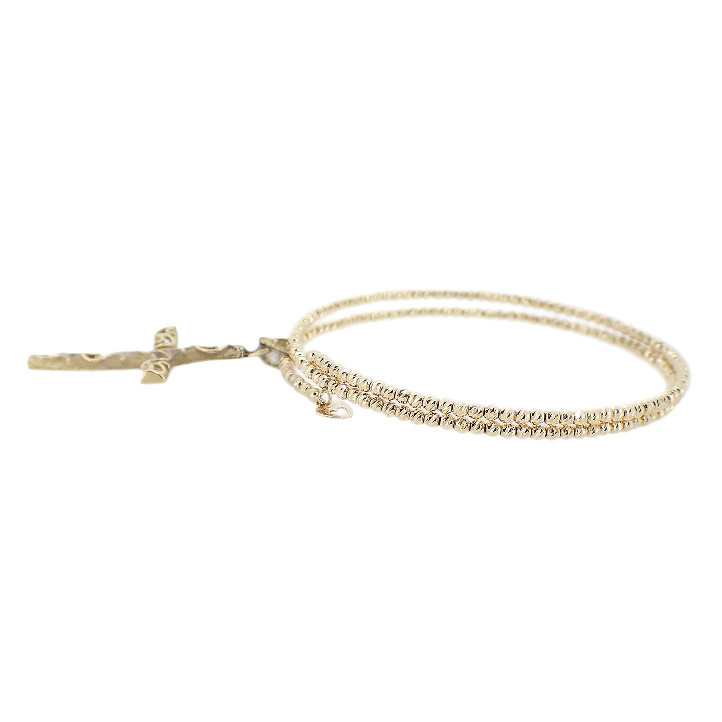 クロス ブレス　K18 YG レディース ブレスレット