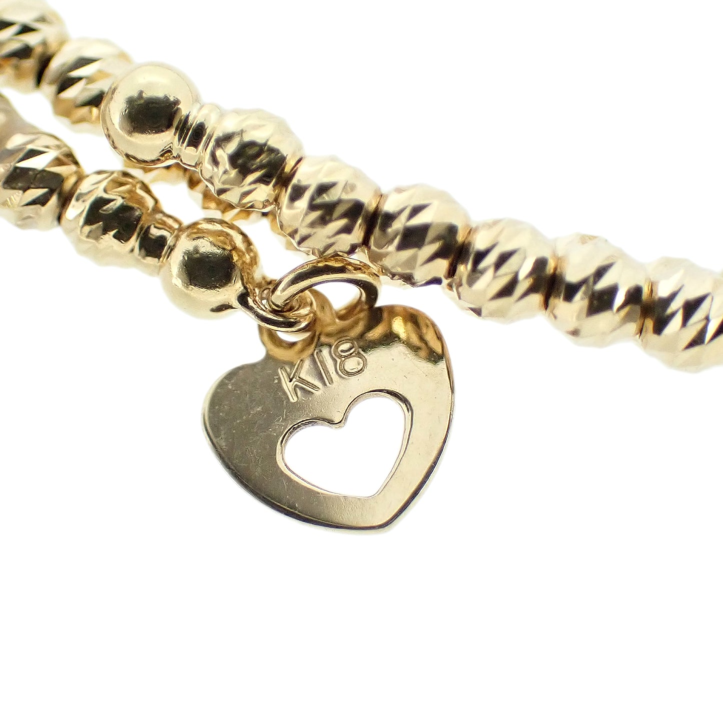 クロス ブレス　K18 YG レディース ブレスレット