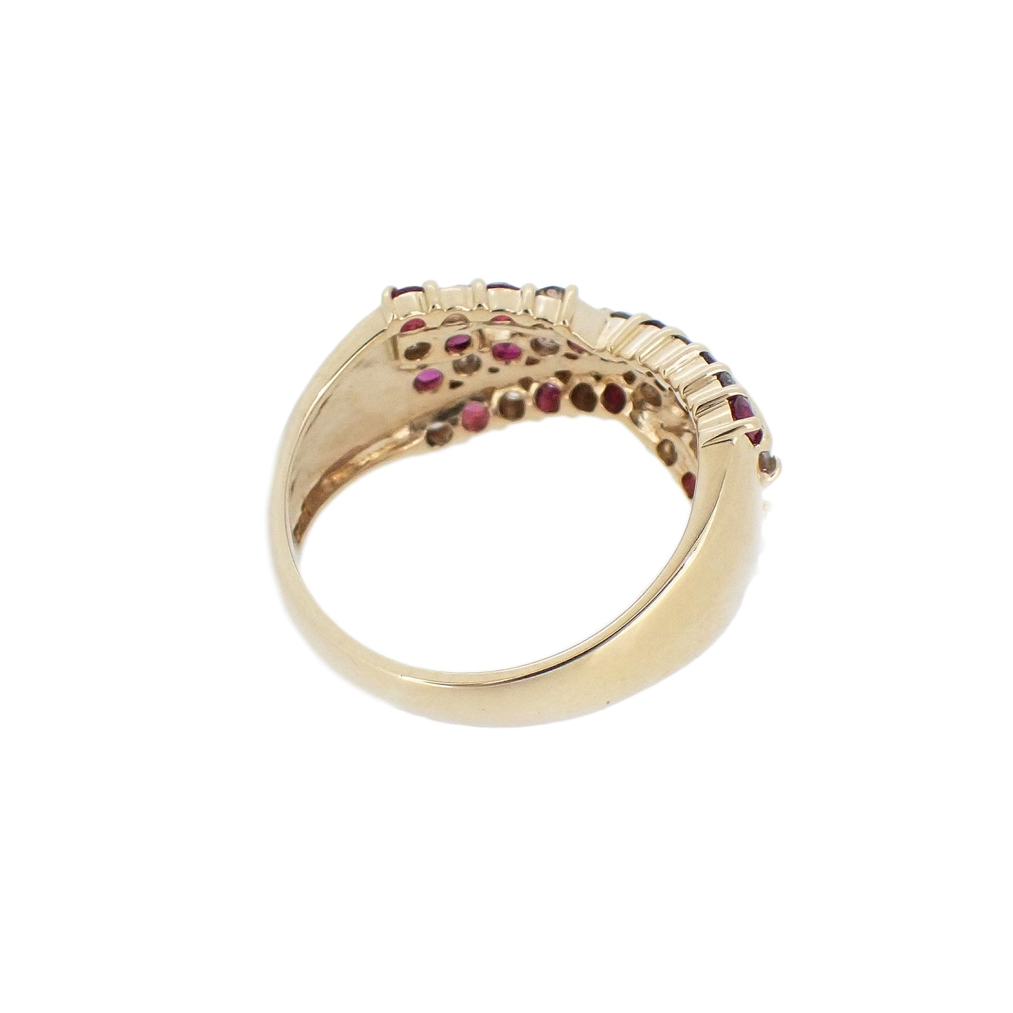 ルビー ダイヤ リング　K18 ダイヤ　ルビー レディース リング 指輪