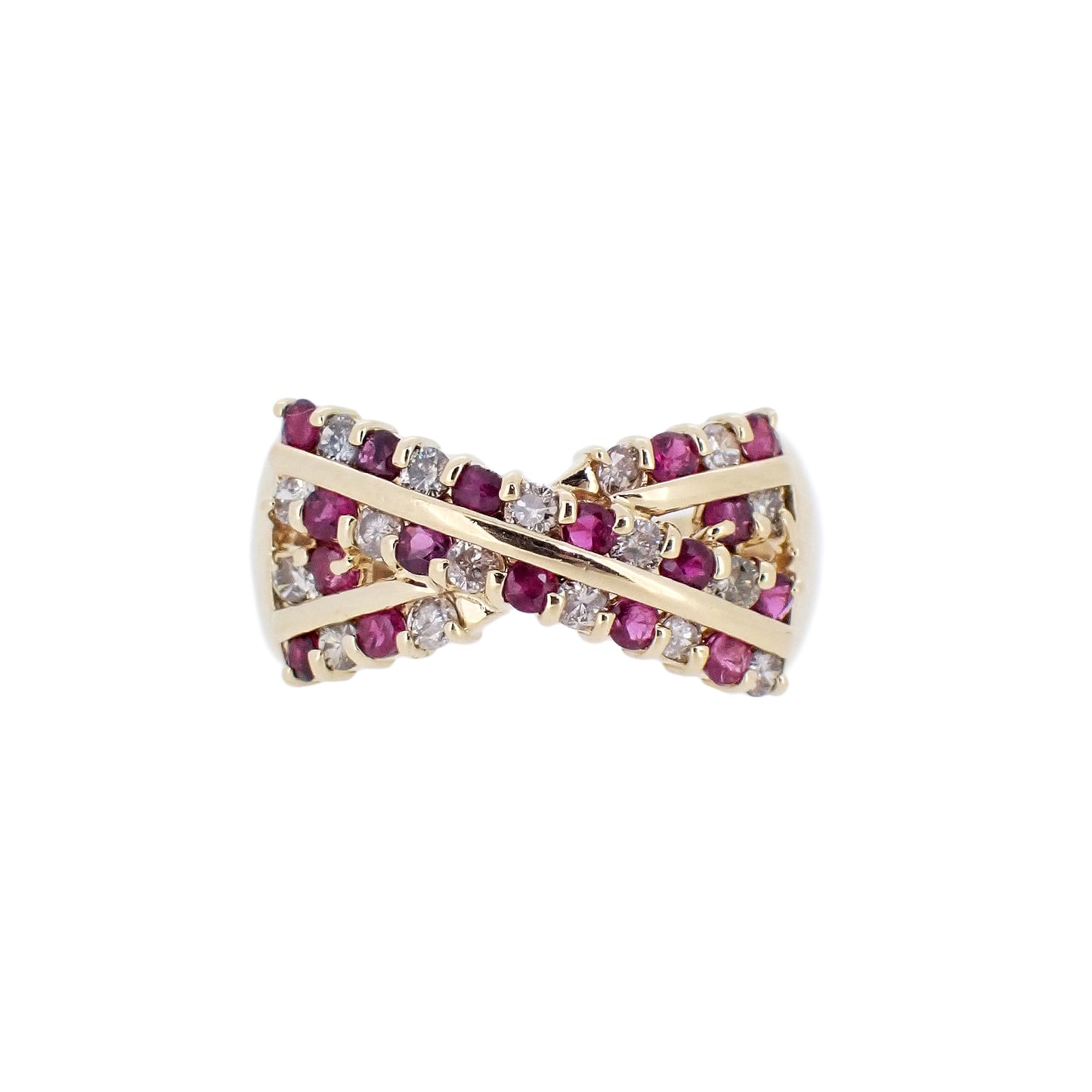 ルビー ダイヤ リング　K18 ダイヤ　ルビー レディース リング 指輪