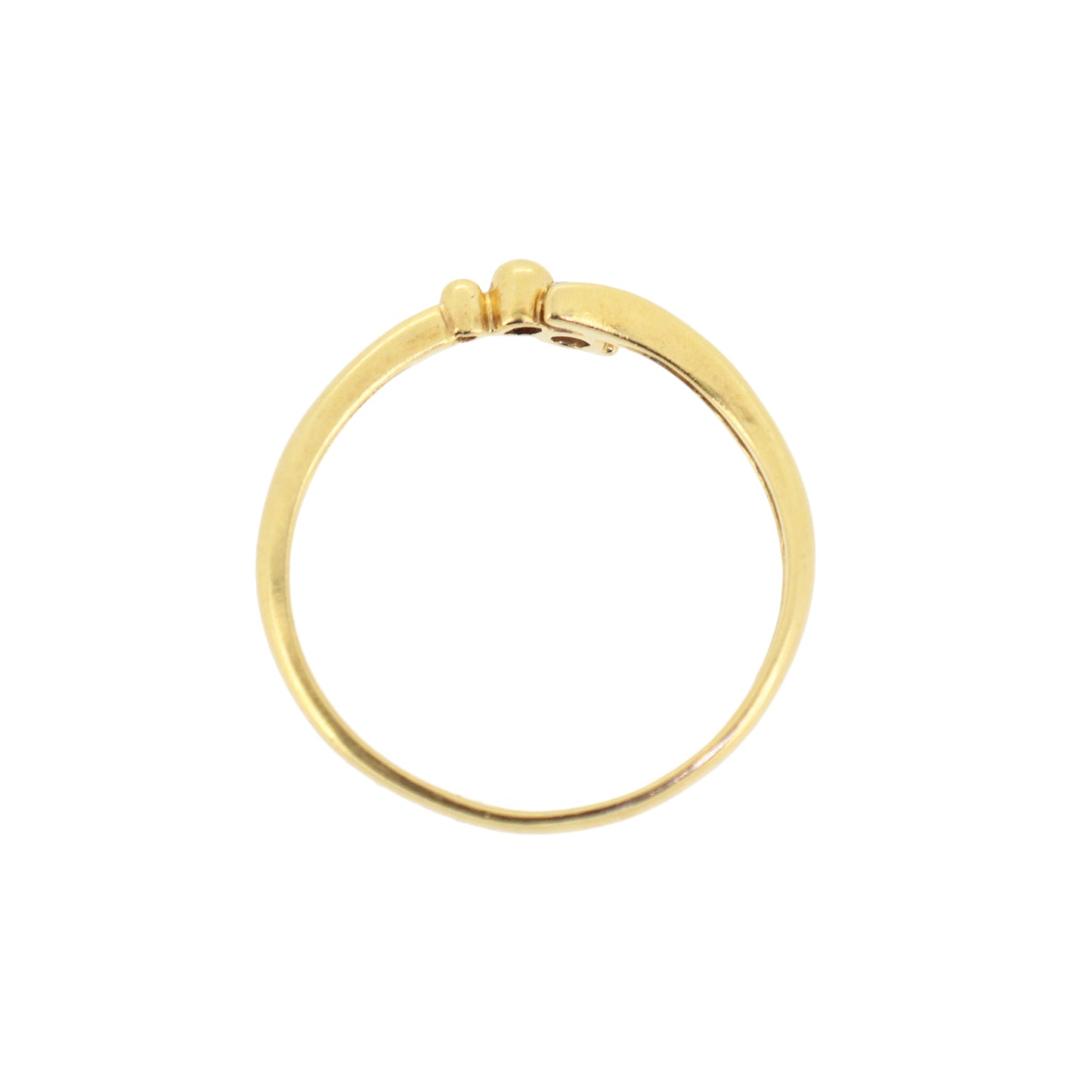 ダイヤ リング k18 YG レディース リング 指輪