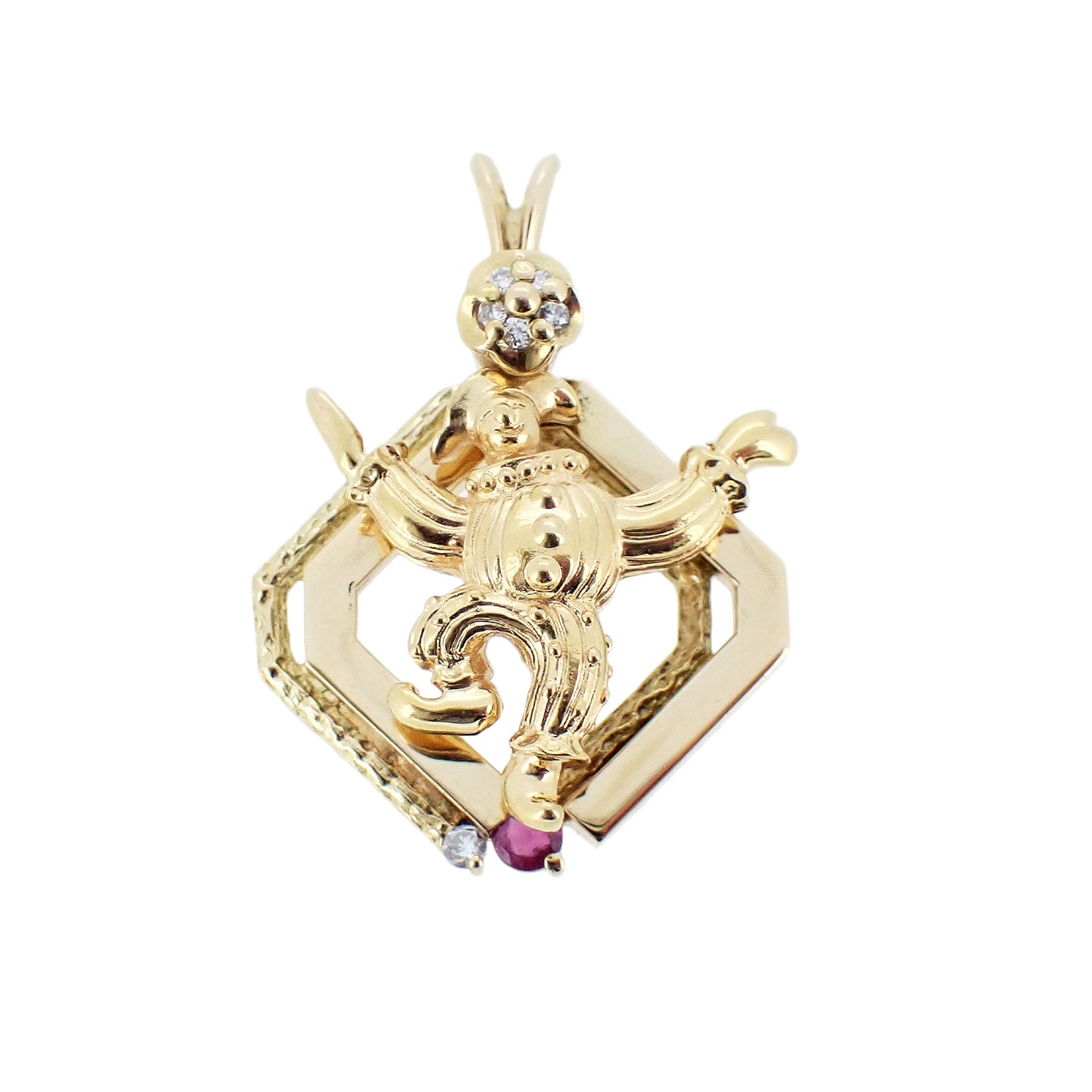 ピエロ デザイン スイング トップ K18 YG レディース ペンダントトップ