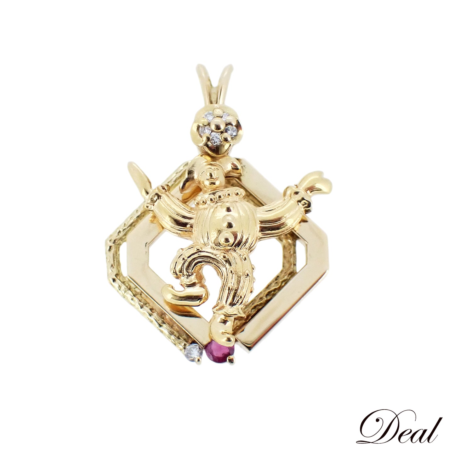 ピエロ デザイン スイング トップ K18 YG レディース ペンダントトップ