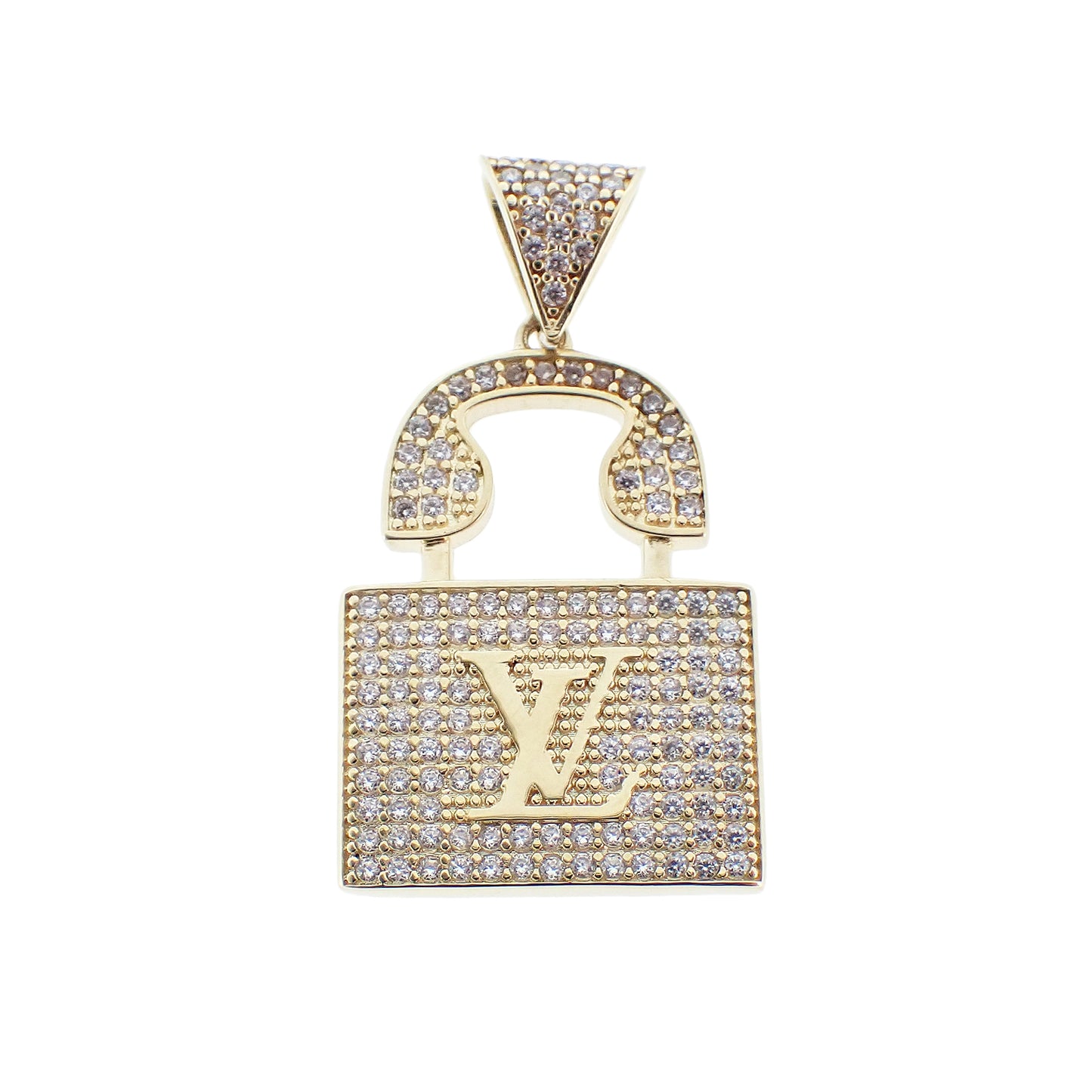 LV　ロゴ　トップ　K18　YG　5.4ｇ レディース ペンダントトップ