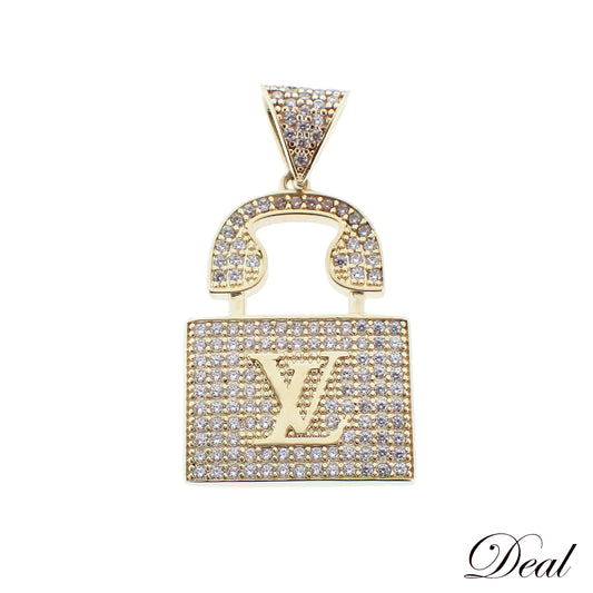 LV　ロゴ　トップ　K18　YG　5.4ｇ レディース ペンダントトップ