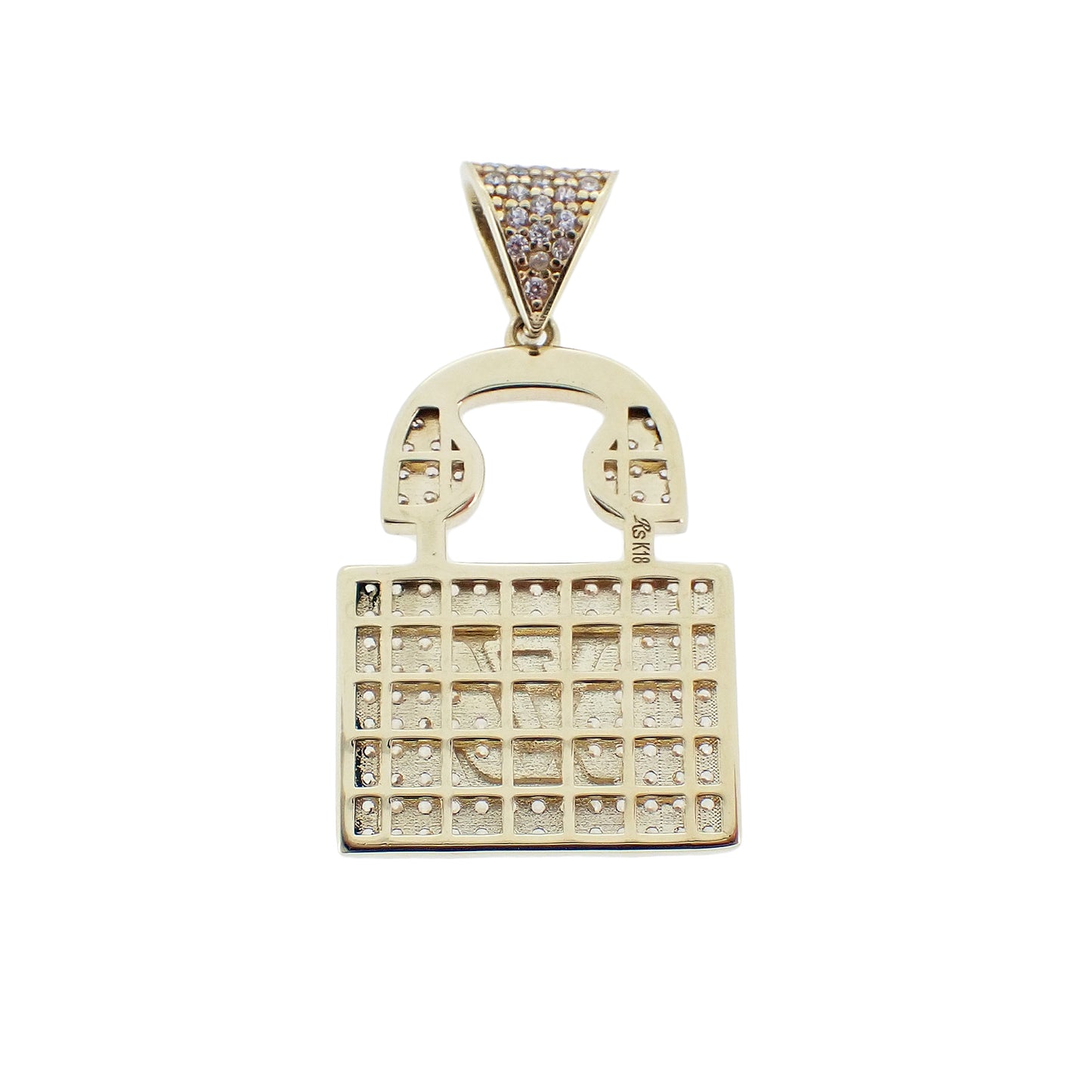 LV　ロゴ　トップ　K18　YG　5.4ｇ レディース ペンダントトップ