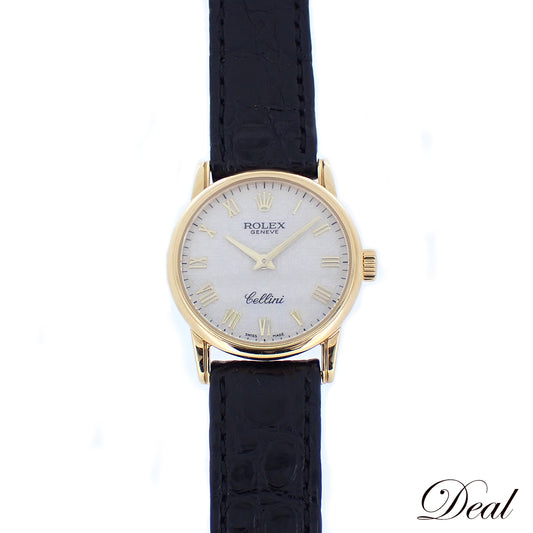 K18YG ROLEX ロレックス チェリーニ K 6111 ホリコンピュータ レディース 腕時計