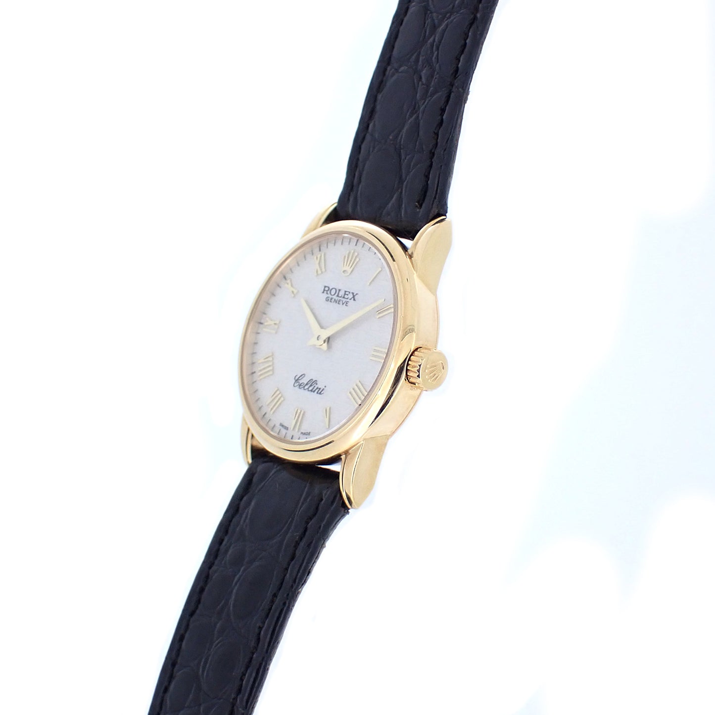 K18YG ROLEX ロレックス チェリーニ K 6111 ホリコンピュータ レディース 腕時計