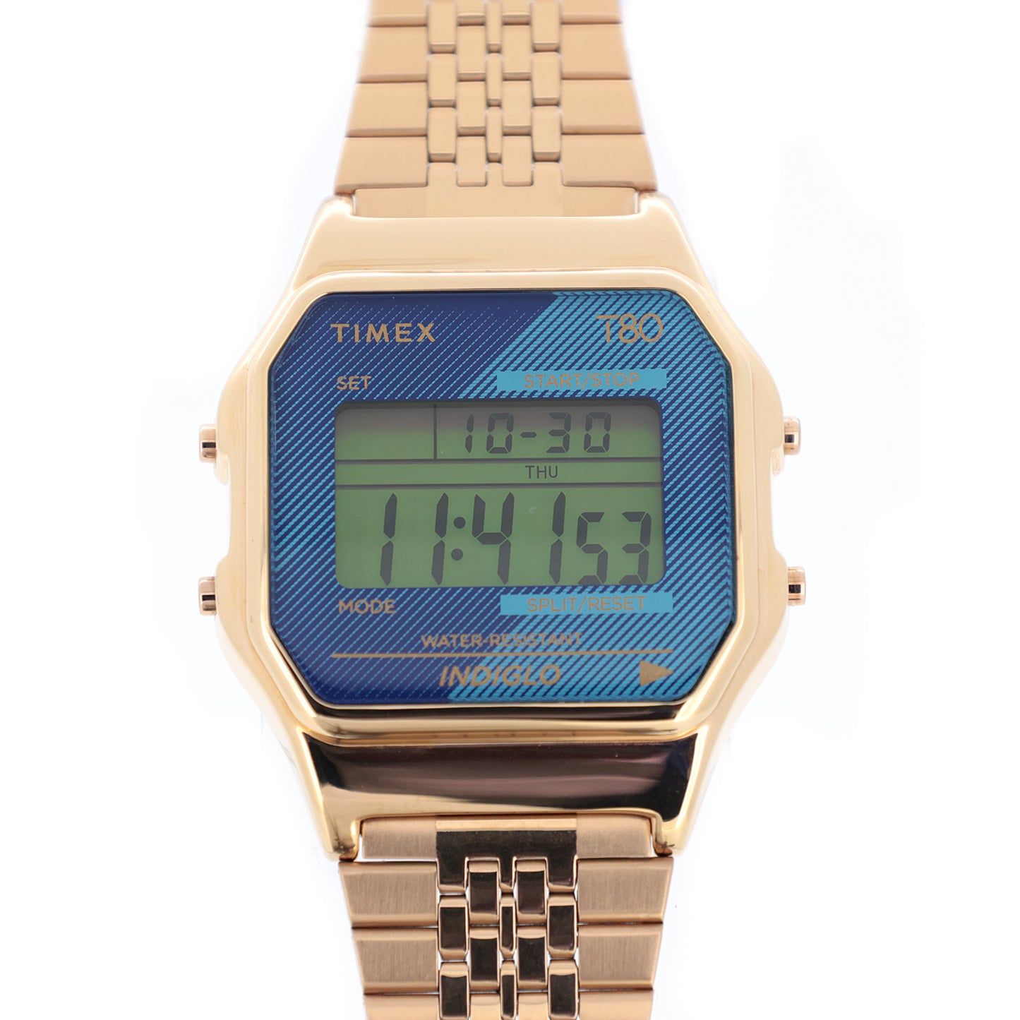 TIMEX タイメックス TIMEX T80 tx-TW2V19600 ローズゴールド ブルー メンズ 腕時計