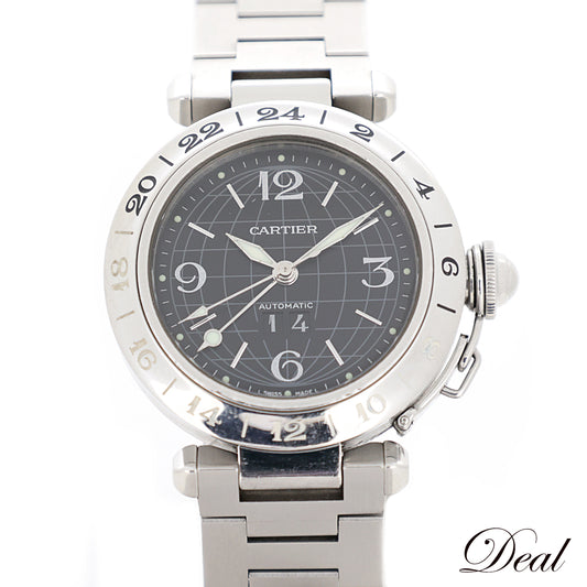 Cartier カルティエ パシャC メリディアン GMT W31049M7 メンズ 腕時計