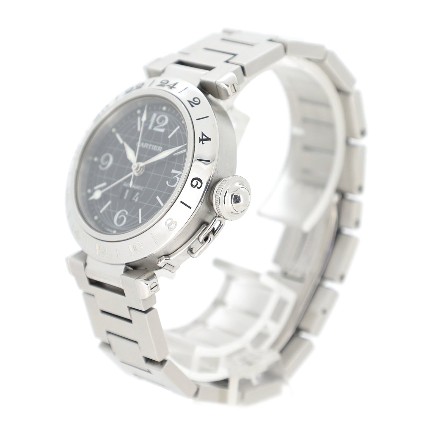 Cartier カルティエ パシャC メリディアン GMT W31049M7 メンズ 腕時計