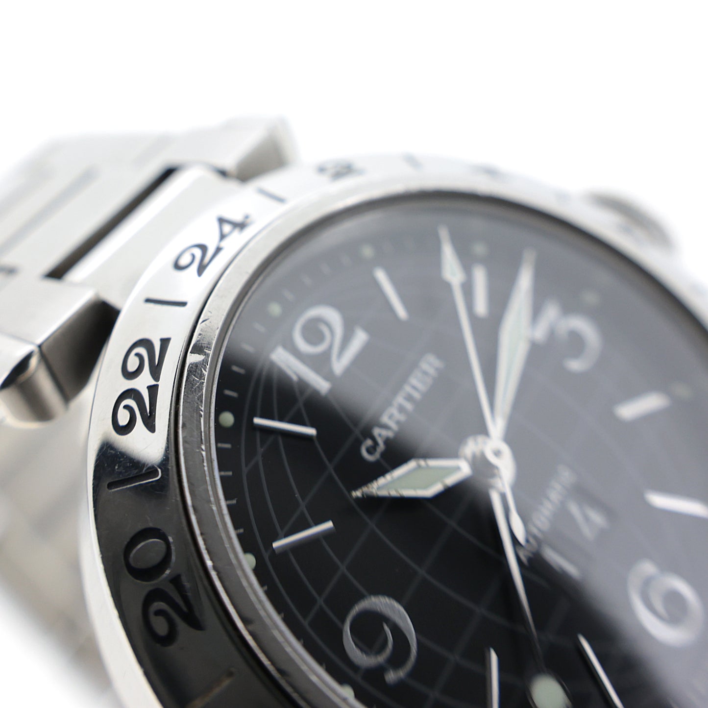 Cartier カルティエ パシャC メリディアン GMT W31049M7 メンズ 腕時計