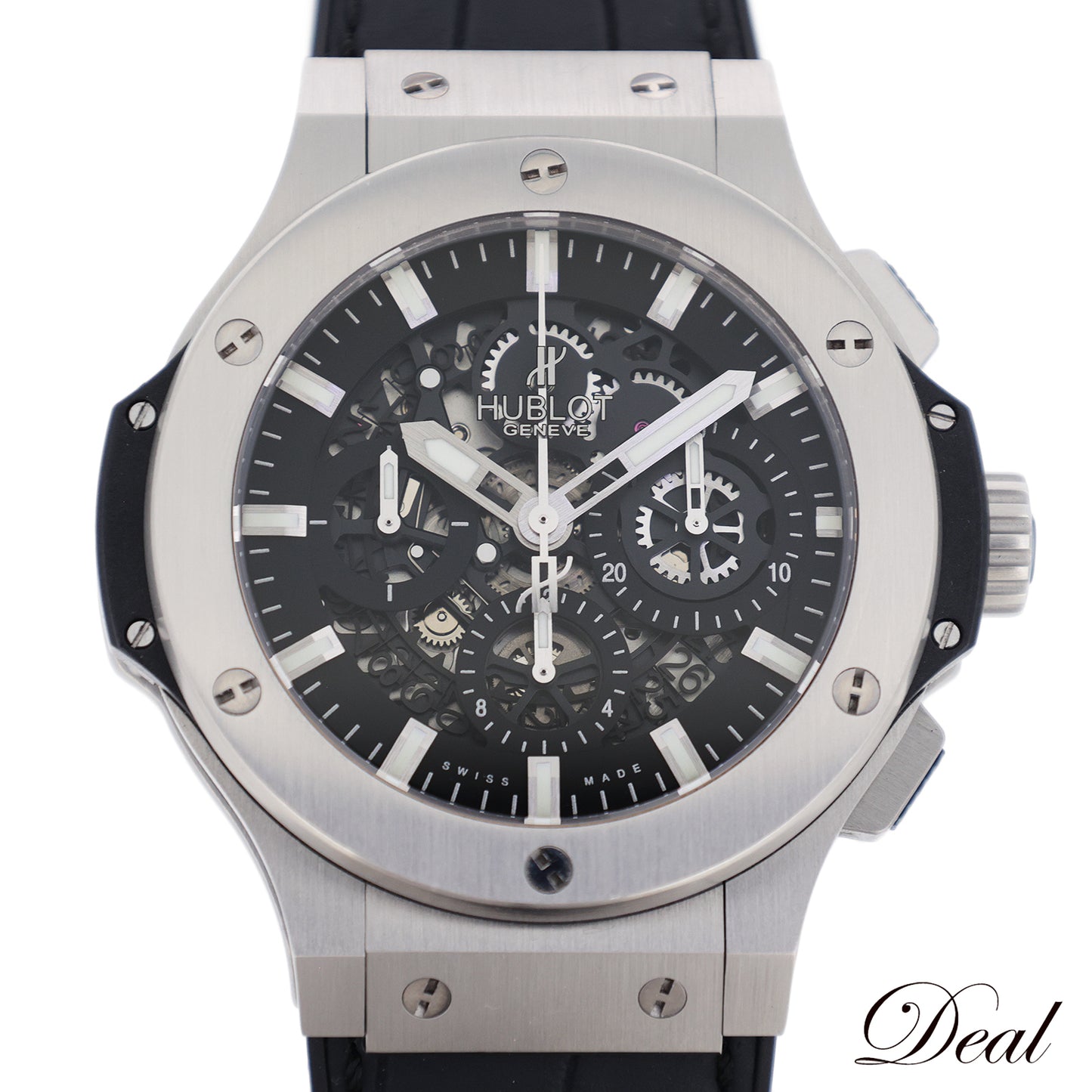 HUBLOT ウブロ ビッグバン アエロバン クロノグラフ スチール 311.SX.1770.GR メンズ 腕時計