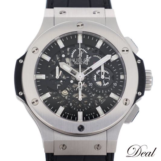 HUBLOT ウブロ ビッグバン アエロバン クロノグラフ スチール 311.SX.1770.GR メンズ 腕時計
