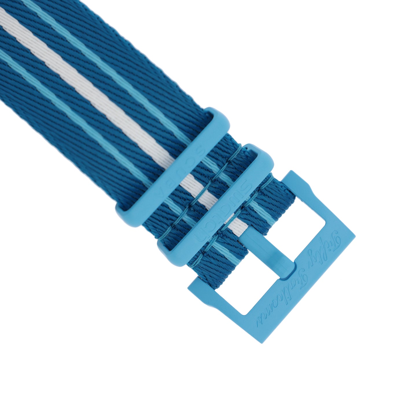 未使用 展示品 Swatch スウォッチ ブランパン スキューバ フィフティファゾムス SO35L400 ブルーラグーン メンズ 腕時計