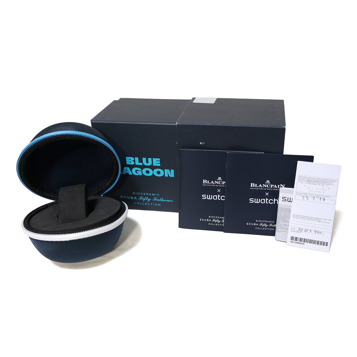 未使用 展示品 Swatch スウォッチ ブランパン スキューバ フィフティファゾムス SO35L400 ブルーラグーン メンズ 腕時計