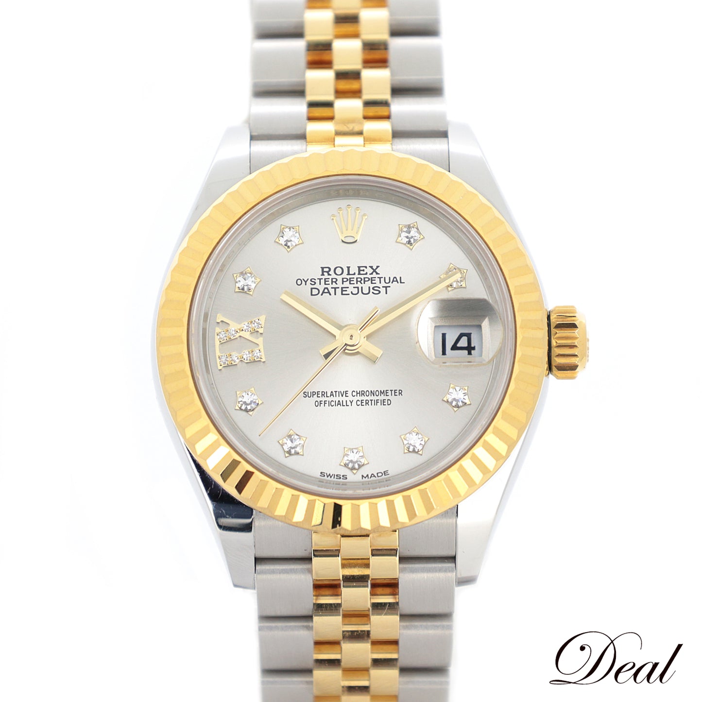 ROLEX ロレックス レディ デイトジャスト 9Pスターダイヤ IXダイヤ 279173 SS/YG レディース 腕時計