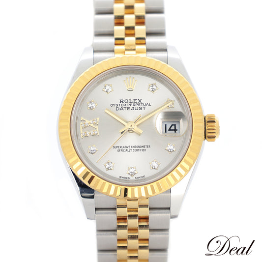 ROLEX ロレックス レディ デイトジャスト 9Pスターダイヤ IXダイヤ 279173 SS/YG レディース 腕時計