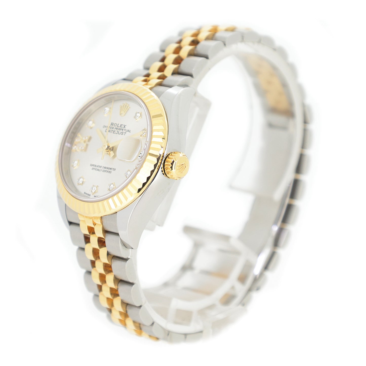 ROLEX ロレックス レディ デイトジャスト 9Pスターダイヤ IXダイヤ 279173 SS/YG レディース 腕時計