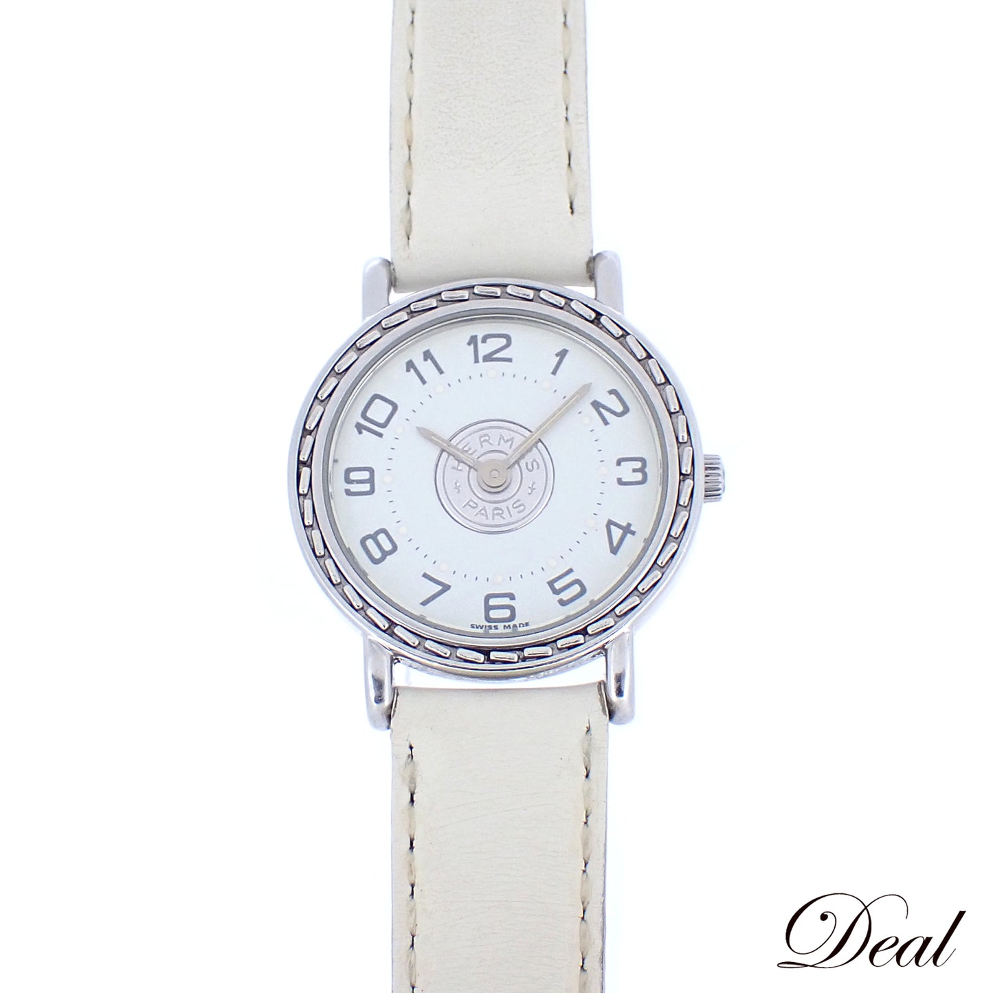 HERMES エルメス セリエ ホワイト レディース 腕時計