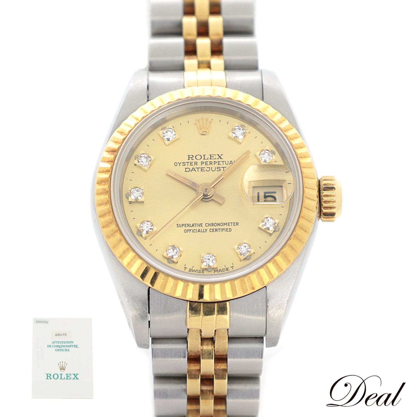 ROLEX ロレックス デイトジャスト 10PD L 69173G SS/YG レディース 腕時計