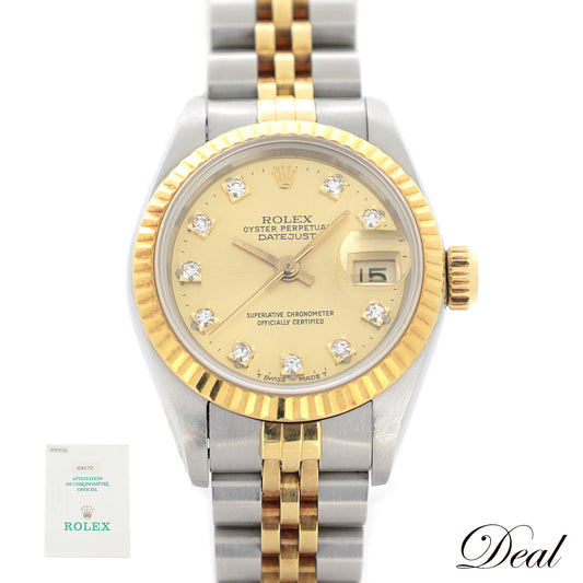 ROLEX ロレックス デイトジャスト 10PD L 69173G SS/YG レディース 腕時計