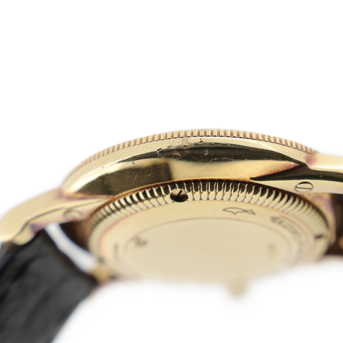 K18YG JAEGER LECOULTRE ジャガールクルト ジェントローム 153.1.86 ホワイト レディース 腕時計