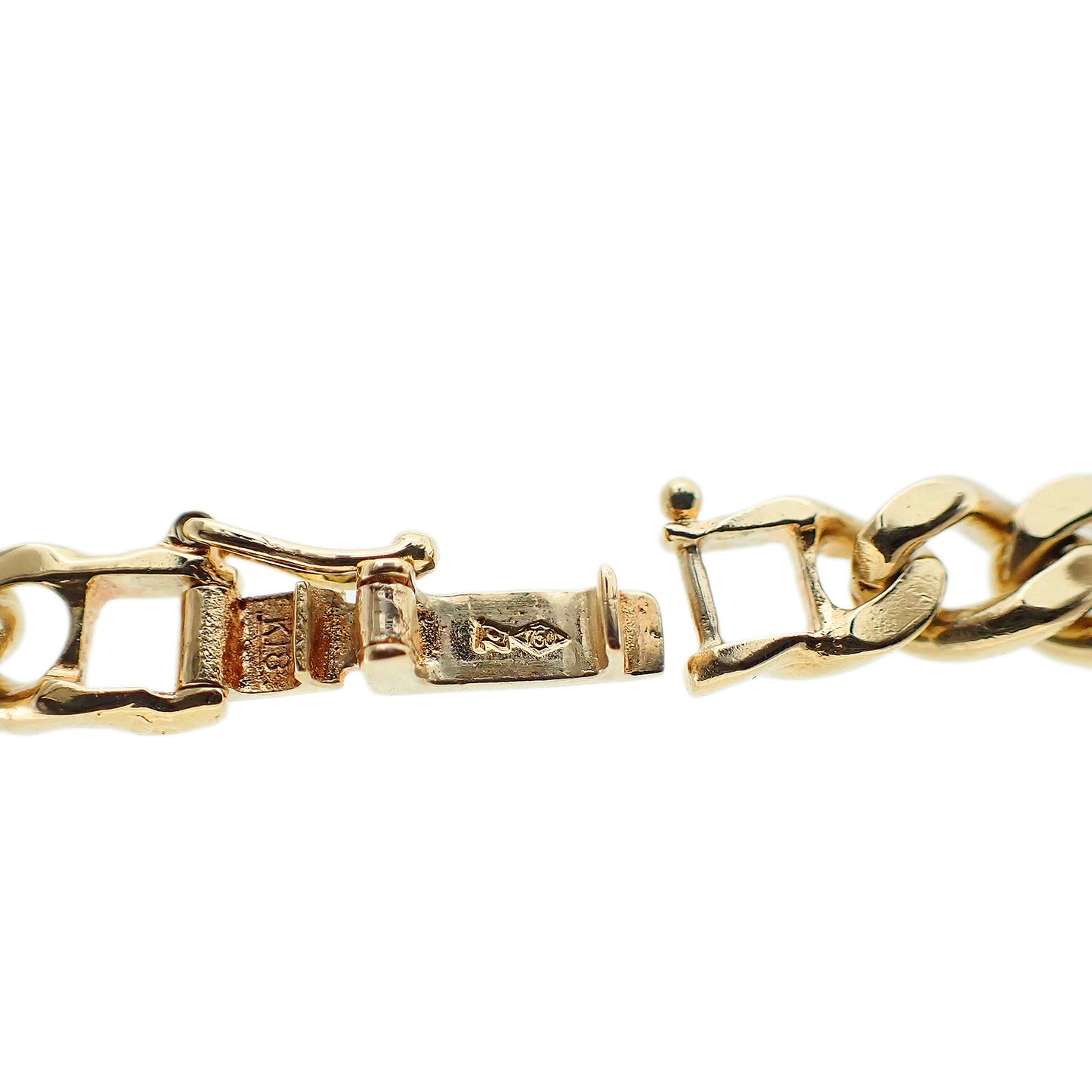 K18YG 喜平 二面 19.9g ゴールド メンズ ブレスレット